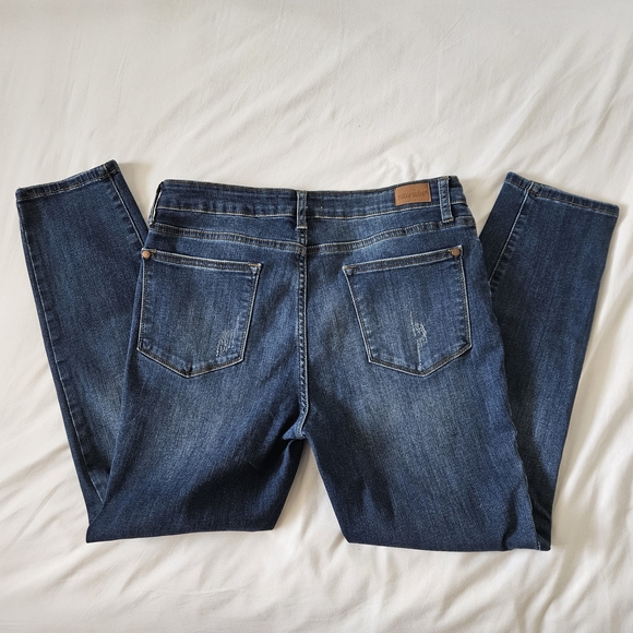 Judy Blue Dark Indigo Straight Leg Jeans - Picture 4 of 5